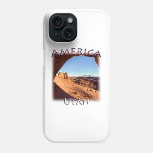 America - Utah - Delicate Arch through a window Phone Case