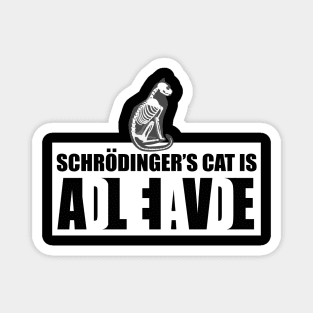 Schrondingers Cat Dead and Alive Magnet