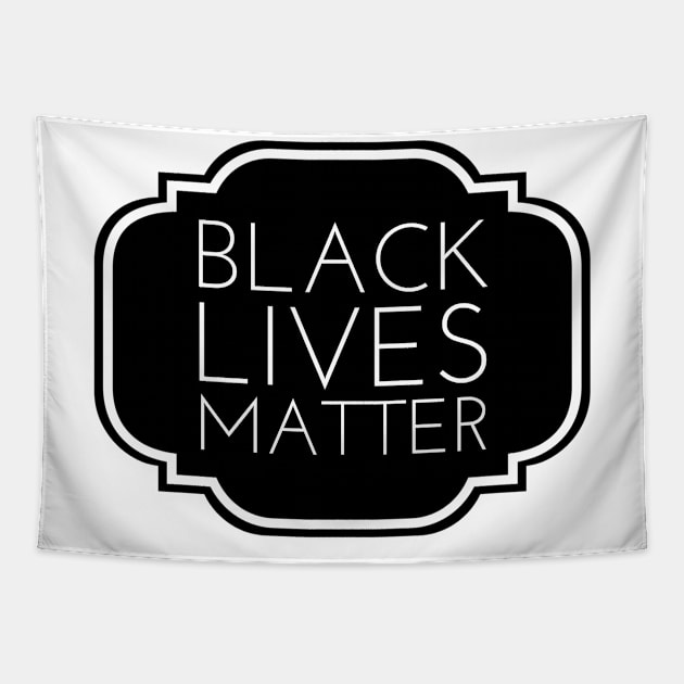 Black Lives Matter - Shield Tapestry by Just for Shirts and Grins