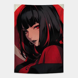 Vampire Goth Girl Tapestry