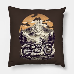 Classic Bikes Never Fade Pillow