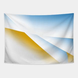 Blue white brown abstract art design Tapestry