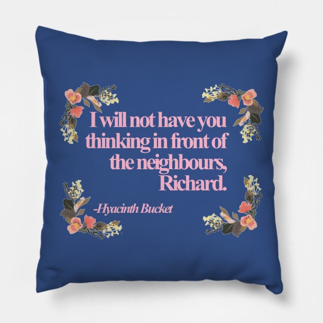 Hyacinth Quotes Pillow by jeremiahm08