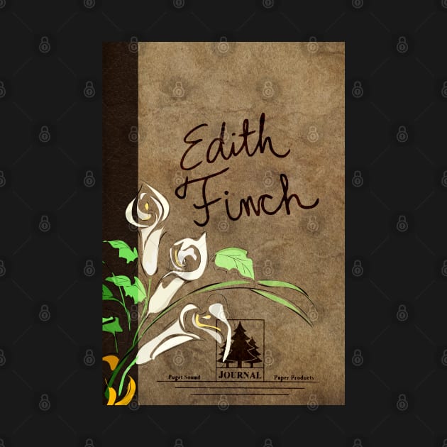 Edith Finch journal with flowers by katmargoli