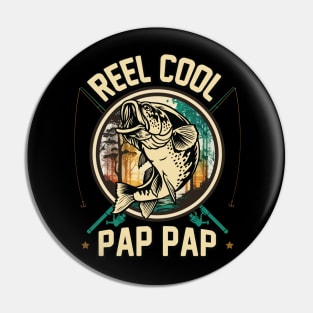 Reel Cool Pap Pap Fishing Gift Pin