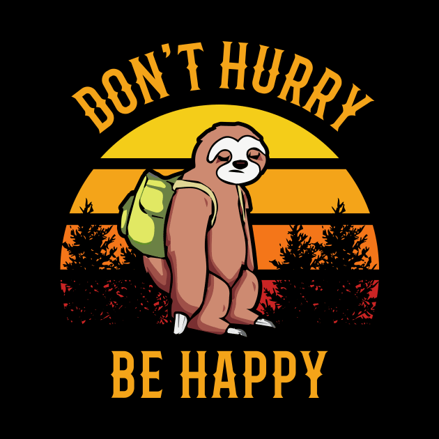 Dont Hurry Sloth Vintage by Imutobi