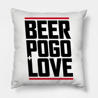 beer, pogo & love Pillow