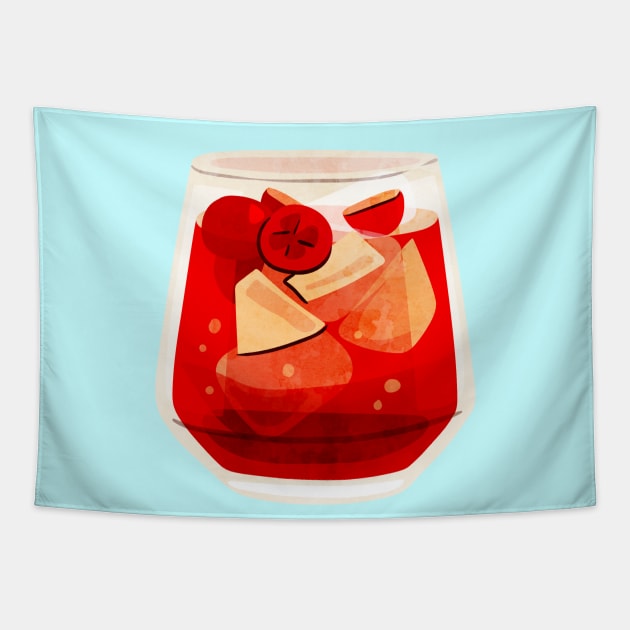 Cranberry Juice Tapestry by TANSHAMAYA