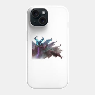 maleficent inspired demon Phone Case