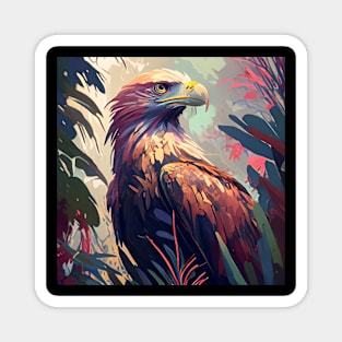 Eagle Bird Animal Portrait Painting Wildlife Outdoors Adventure Magnet