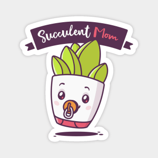 Succulent Mom Magnet