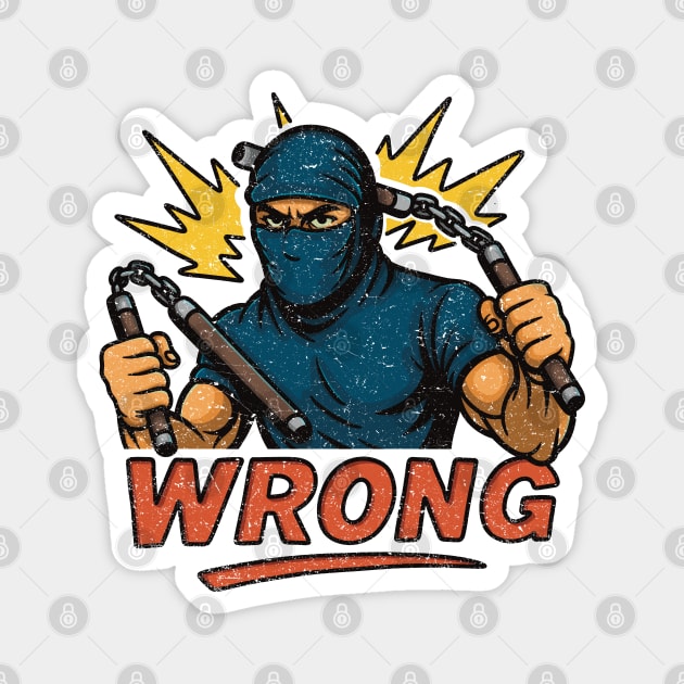 Failure to success – Master of nunchuks Magnet by Wrongteeshirt