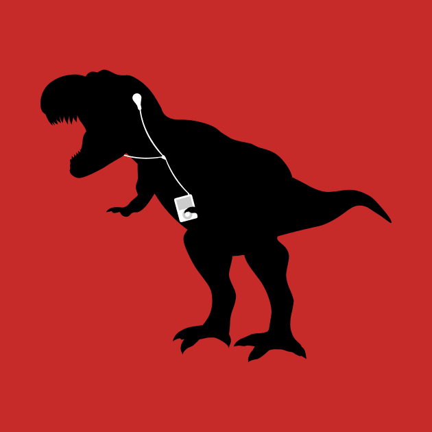 Music Loving T-Rex by BeardMaster