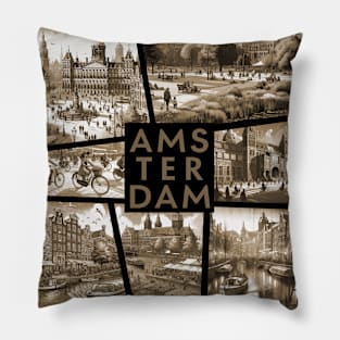 DUTCH CITY - AMSTERDAM - TRAVEL -2 Pillow