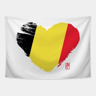 I love my country. I love Belgium. I am a patriot. In my heart, there is always the flag of Belgium. Tapestry