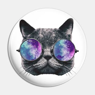 Cat Eye Galaxy Pin