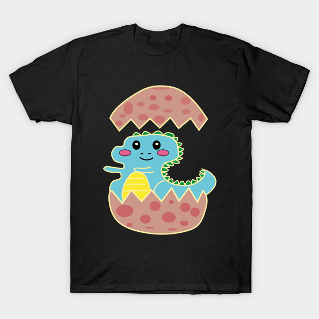 Discover little blue dinosaur - Little Blue Dinosaur - T-Shirt