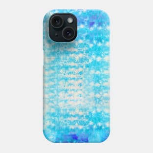 Abstract Cyan Tie-Dye Phone Case