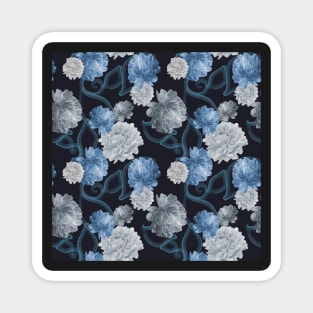 Blue Peonies #redbubble Magnet