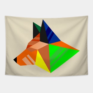 Rainbow Fox Tapestry