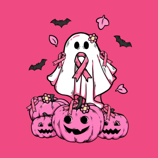 breast cancer boo pumpkin halloween T-Shirt