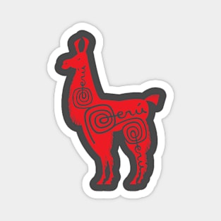 Peru Alpaca 2 Magnet