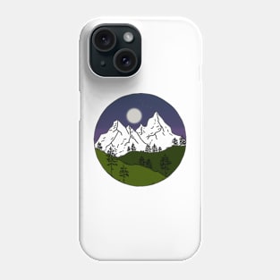 white mountains Phone Case