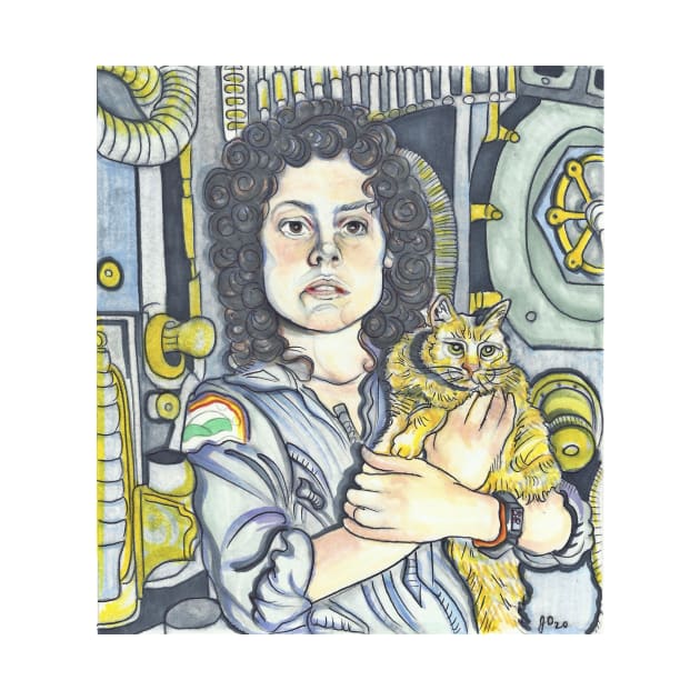 Ripley Alien by jilliandohertyart