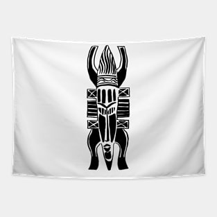 African Tribal Mask Tapestry