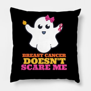 Breast Cancer Doesn't Scare Me - Halloween Breast Cancer Pillow