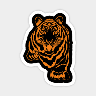 Tiger (orange print) Magnet