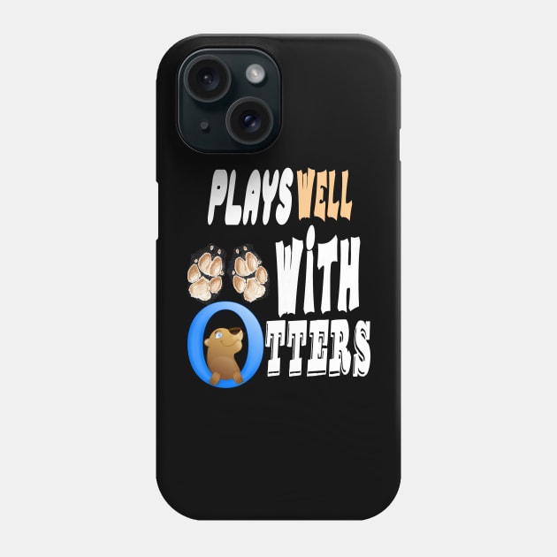 Otter gifts for otter lovers,her Otter half Phone Case by Darwish