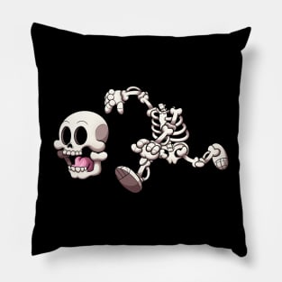 Skeleton Lost His Head Pillow