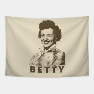 VINTAGE -  Betty white smile Tapestry