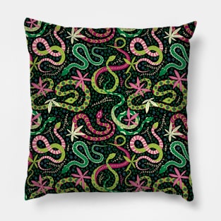 Snakes Pattern Pillow