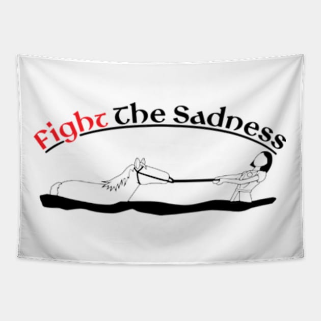 Fight The Sadness Tapestry by RiseInspired