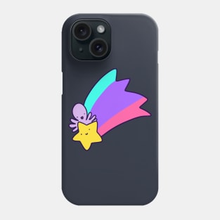 Rainbow Shooting Star Octopus Phone Case