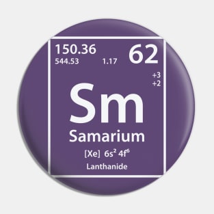 Samarium Element Pin