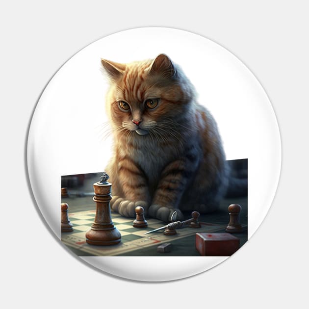 Cat playing chess Pin by Kileykite 