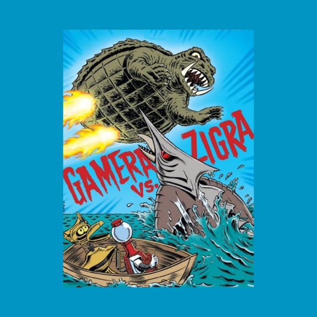 MST3K Mystery Science Promotional Artwork - Gamera vs Zigra by Starbase79