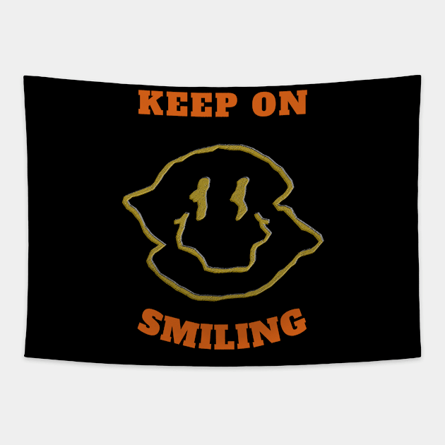 KEEN ON SMILING Tapestry by THALIA