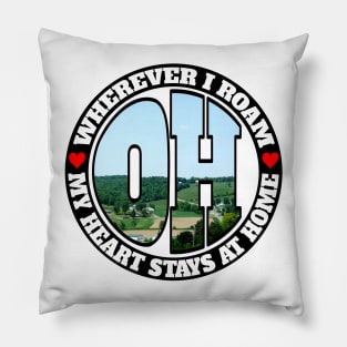 Heart Stays Home - Ohio Pillow