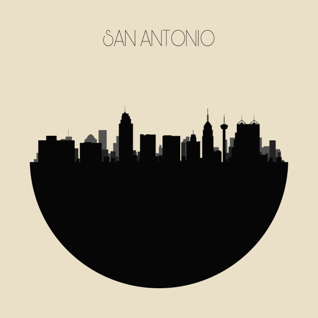San Antonio Skyline by inspirowl