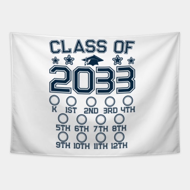 Class Of 2033 Pre-K Graduate Preschool Graduation Grow With Me Tapestry by Rebrand