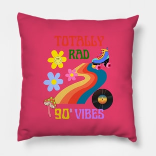 Totally Rad, 90s vibes Pillow