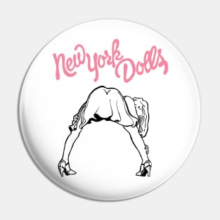 New York Dolls Bent Girl Pin