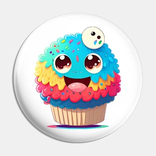 Cupcake Monster Pin