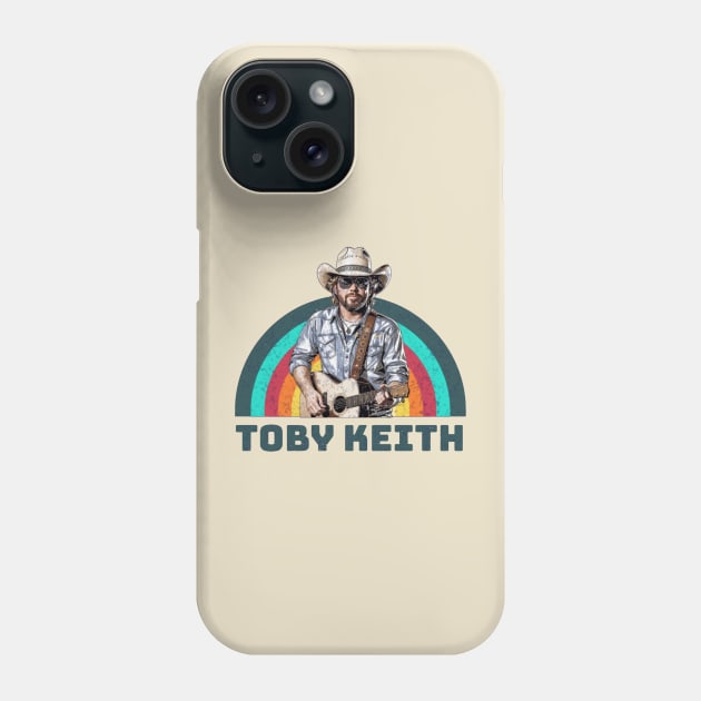 toby// singer vintage country music v43 Phone Case by jekoba