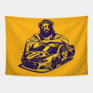 Nascar Jesus Tapestry