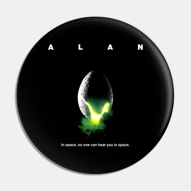 ALAN shirt - Alien Pin by scottgarland